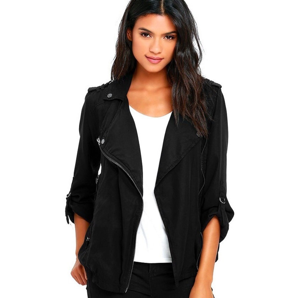 Blank NYC Moto Woven Jacket